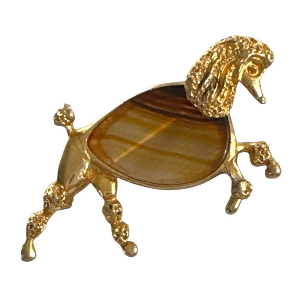 Vintage French Poodle Dog Brooches